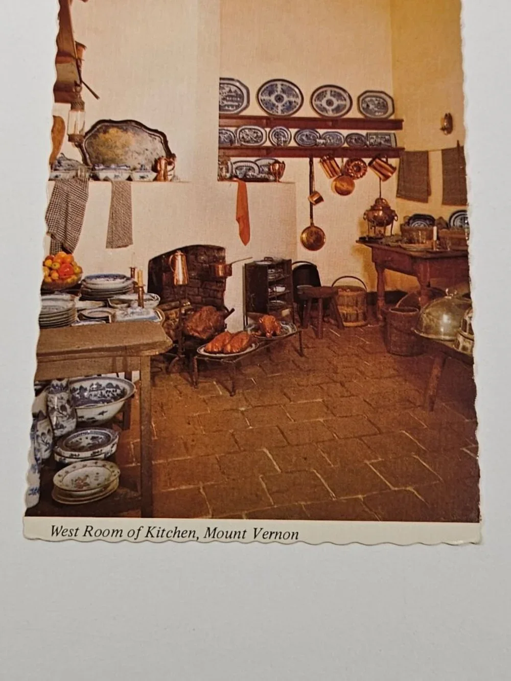West room of Kitchen Mount Vernon Postcard